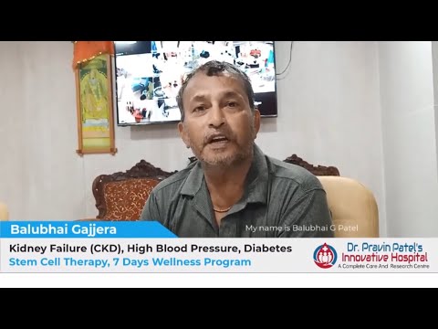 Stem Cell Therapy for Kidney Failure in India Video Testimonial - Balhubai G. Patel