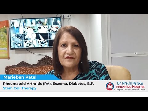 Stem Cell for Rheumatoid Arthritis in India Video Testimonial - Marieben Patel